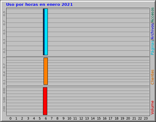 Uso por horas en enero 2021